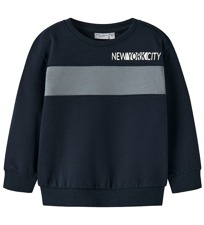 Name It Sweatshirt - NmmVance - Navy Blazer m. Lyseblå