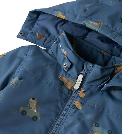 Name It Vinterjakke - Noos - NmmMax - Vintage Indigo/Dino Car