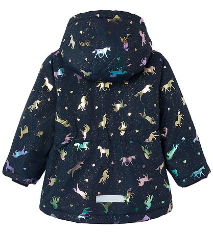 Name It Vinterjakke - Noos - NmfMaxi - Dark Sapphire/Unicorn