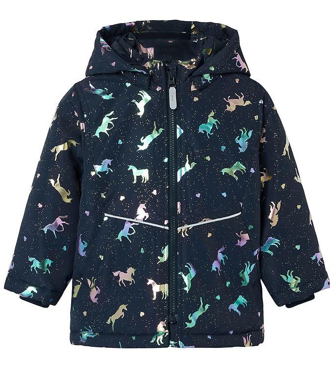 Name It Vinterjakke - Noos - NmfMaxi - Dark Sapphire/Unicorn