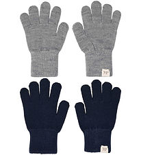 MP Gloves - Wool - Comfy - 2-Pack - Mix Light Grey Melange/Peaco MP Gloves - Wool - Comfy - 2-Pack - Mix Light Grey Melange/Peaco