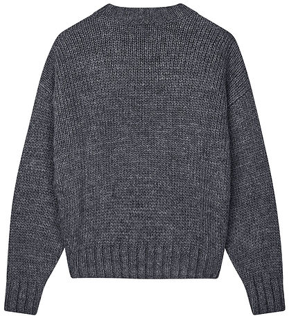 Mads Nørgaard Bluse - Strik - Crash Tilonina - Charcoal Melange/ Mads Nørgaard Bluse - Strik - Crash Tilonina - Charcoal Melange/