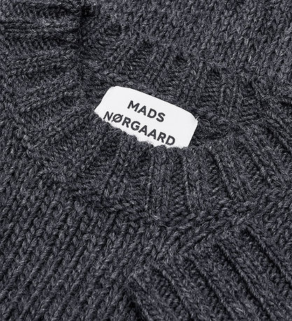 Mads Nørgaard Bluse - Strik - Crash Tilonina - Charcoal Melange/ Mads Nørgaard Bluse - Strik - Crash Tilonina - Charcoal Melange/