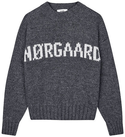 Mads Nørgaard Bluse - Strik - Crash Tilonina - Charcoal Melange/ Mads Nørgaard Bluse - Strik - Crash Tilonina - Charcoal Melange/