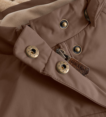 Mini a Ture Vinterjakke - MatWang Fleece - Chestnut Brown