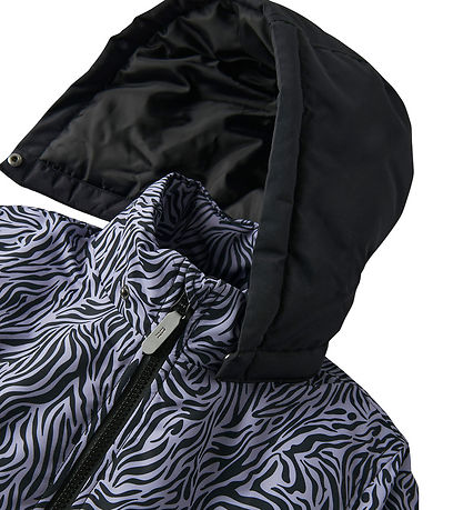 Name It Vinterjakke  - Noos - NkfMaxi - Sort/ZEBRA