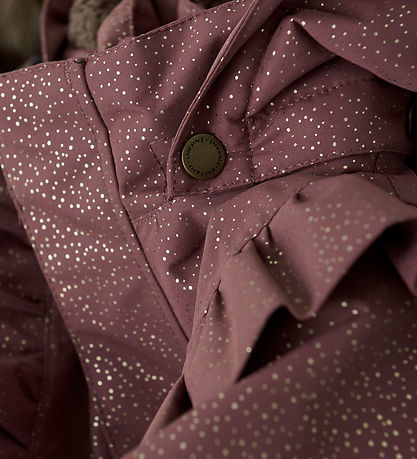 En Fant Vinterjakke - Rose Taupe m. Guldprikker/Flæser En Fant Vinterjakke - Rose Taupe m. Guldprikker/Flæser