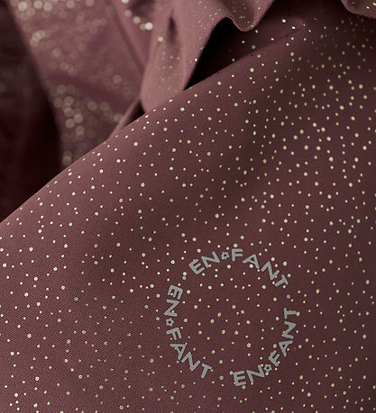 En Fant Vinterjakke - Rose Taupe m. Guldprikker/Flæser En Fant Vinterjakke - Rose Taupe m. Guldprikker/Flæser