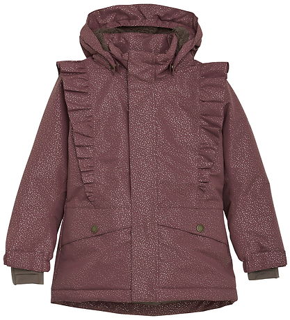 En Fant Vinterjakke - Rose Taupe m. Guldprikker/Flæser En Fant Vinterjakke - Rose Taupe m. Guldprikker/Flæser