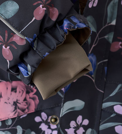 En Fant Vinterjakke - Ebony m. Blomster/Flæser En Fant Vinterjakke - Ebony m. Blomster/Flæser