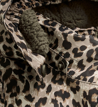 En Fant Flyverdragt - Pine Bark m. Leopard/Flæser En Fant Flyverdragt - Pine Bark m. Leopard/Flæser