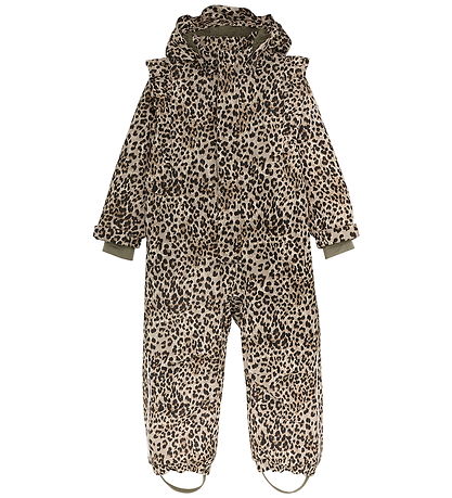 En Fant Flyverdragt - Pine Bark m. Leopard/Flæser En Fant Flyverdragt - Pine Bark m. Leopard/Flæser