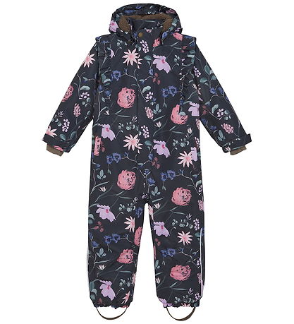 En Fant Flyverdragt - Ebony m. Blomster/Flæser En Fant Flyverdragt - Ebony m. Blomster/Flæser