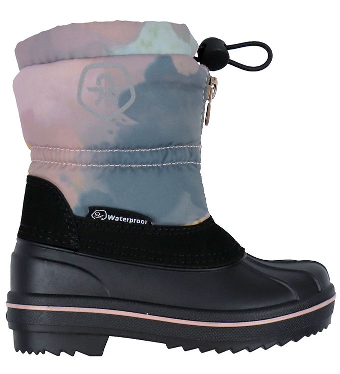 Color Kids Vinterstøvler - Uld - Woodrose m. Print