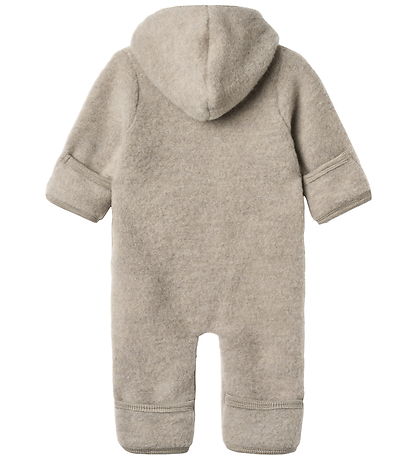 Wheat Heldragt - Uldfleece - Ata - Khaki Melange