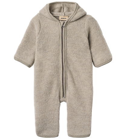 Wheat Heldragt - Uldfleece - Ata - Khaki Melange