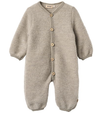 Wheat Heldragt - Uldfleece - Levi - Khaki Melange