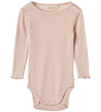 Wheat Body l/æ - Uld/Silke - Liea - Pale Lilac m. Hulmønster Wheat Body l/æ - Uld/Silke - Liea - Pale Lilac m. Hulmønster
