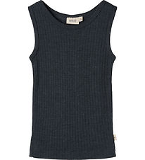 Wheat Undertrøje - Uld/Silke - Rib - Iggy - Navy Wheat Undertrøje - Uld/Silke - Rib - Iggy - Navy