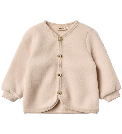 Wheat Cardigan - Uldfleece - Kari - Pale Lilac Wheat Cardigan - Uldfleece - Kari - Pale Lilac