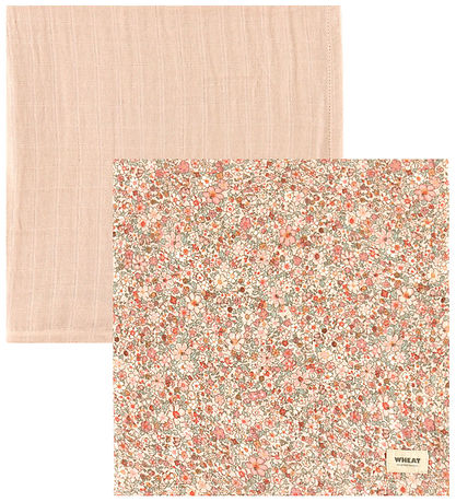 Wheat Stofbleer - 2-Pak - 65x65 cm - Muslin Kaya - Rose Dust Wheat Stofbleer - 2-Pak - 65x65 cm - Muslin Kaya - Rose Dust