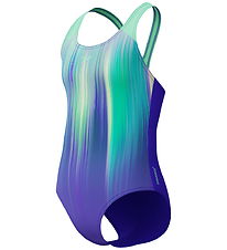 Speedo Badedragt - Digi Placement Splashback - Grøn/Lilla Speedo Badedragt - Digi Placement Splashback - Grøn/Lilla