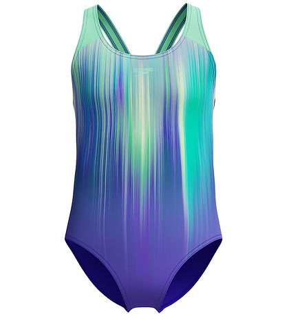 Speedo Badedragt - Digi Placement Splashback - Grøn/Lilla Speedo Badedragt - Digi Placement Splashback - Grøn/Lilla