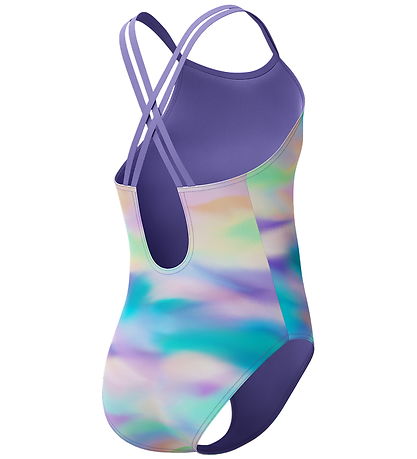 Speedo Badedragt - Printed Twinstrap - Lilla/Grøn/Orange
