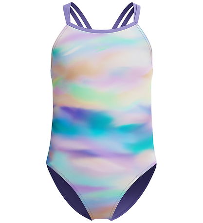 Speedo Badedragt - Printed Twinstrap - Lilla/Grøn/Orange
