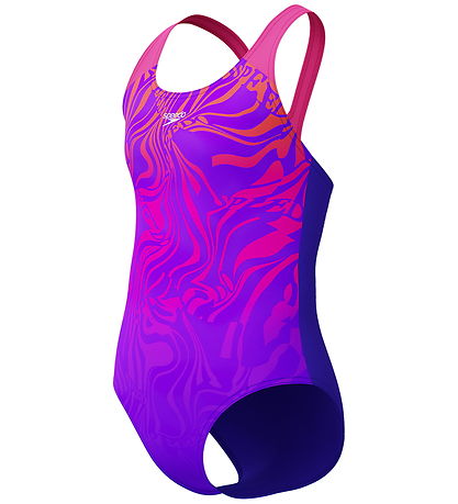 Speedo Badedragt - Digital Placement Splashback - Lilla/Pink