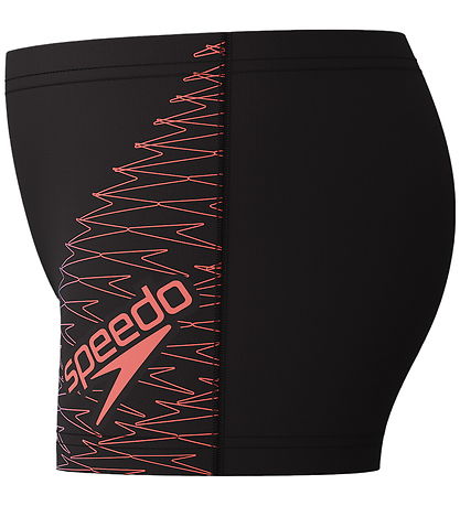 Speedo Badebukser - Medley Logo - Sort m. Rød