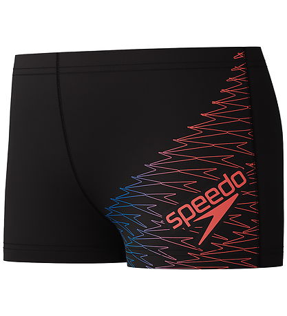 Speedo Badebukser - Medley Logo - Sort m. Rød Speedo Badebukser - Medley Logo - Sort m. Rød