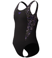 Speedo Badedragt - HyperBoom Splice Muscleback - Sort/Fersken Speedo Badedragt - HyperBoom Splice Muscleback - Sort/Fersken