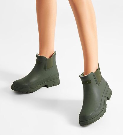 Woden Gummistøvler m. For - Liv Warm Waterproof - Dark Olive