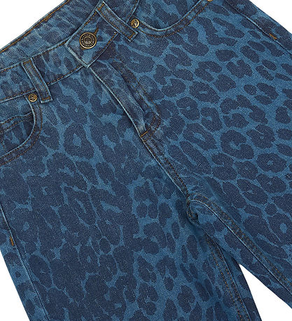 The New Jeans - Wide Fit - TnPrima - Medium Blue Denim/Leo
