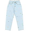 The New Jeans - Mom Fit - TnPorcha - Light Blue Denim m. Blomste The New Jeans - Mom Fit - TnPorcha - Light Blue Denim m. Blomste