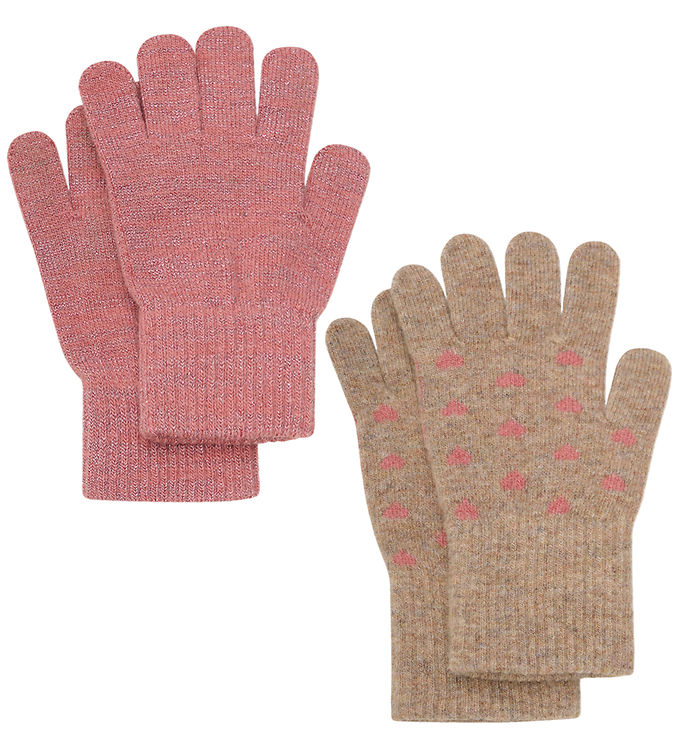 CeLaVi Handsker - Uld/Nylon - 2-pak - Brick Dust