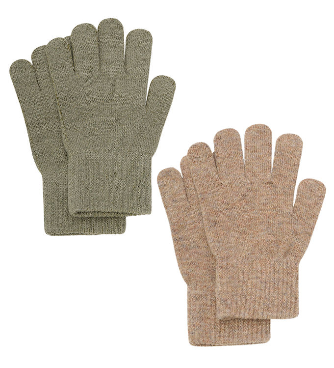 Celavi Fingervanter Overland Trek i Uld 2-pak - Str. 1-2y