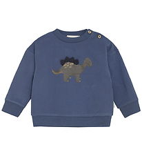 Minymo Sweatshirt - Vintage Indigo m. Dino Minymo Sweatshirt - Vintage Indigo m. Dino