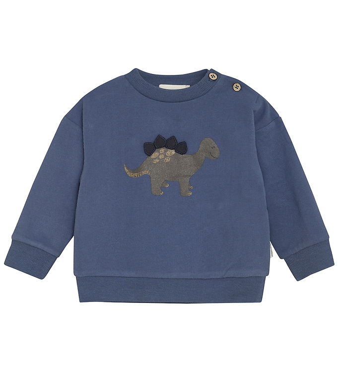 Minymo Sweatshirt - Vintage Indigo m. Dino