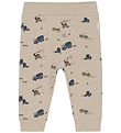 Minymo Sweatpants - Oxford Tan m. Arbejdsmaskiner Minymo Sweatpants - Oxford Tan m. Arbejdsmaskiner