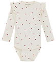 Minymo Body l/æ - Rib - Eggnog m. Hjerter Minymo Body l/æ - Rib - Eggnog m. Hjerter