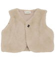 Minymo Vest - Imiteret Pels - Smoke Gray Minymo Vest - Imiteret Pels - Smoke Gray