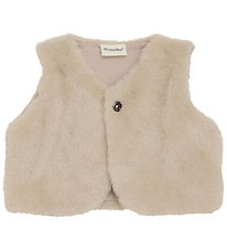 Minymo Vest - Imiteret Pels - Smoke Gray Minymo Vest - Imiteret Pels - Smoke Gray