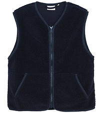Minymo Fleecevest - Teddy - Parisian Night Minymo Fleecevest - Teddy - Parisian Night