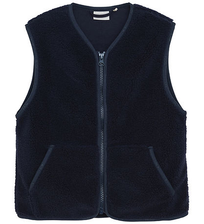 Minymo Fleecevest - Teddy - Parisian Night Minymo Fleecevest - Teddy - Parisian Night