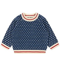 Konges Sløjd Bluse - Uld - Strik - Billi - Blå Konges Sløjd Bluse - Uld - Strik - Billi - Blå