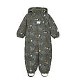 Minymo Flyverdragt - Dark Gull Grey m. Print Minymo Flyverdragt - Dark Gull Grey m. Print