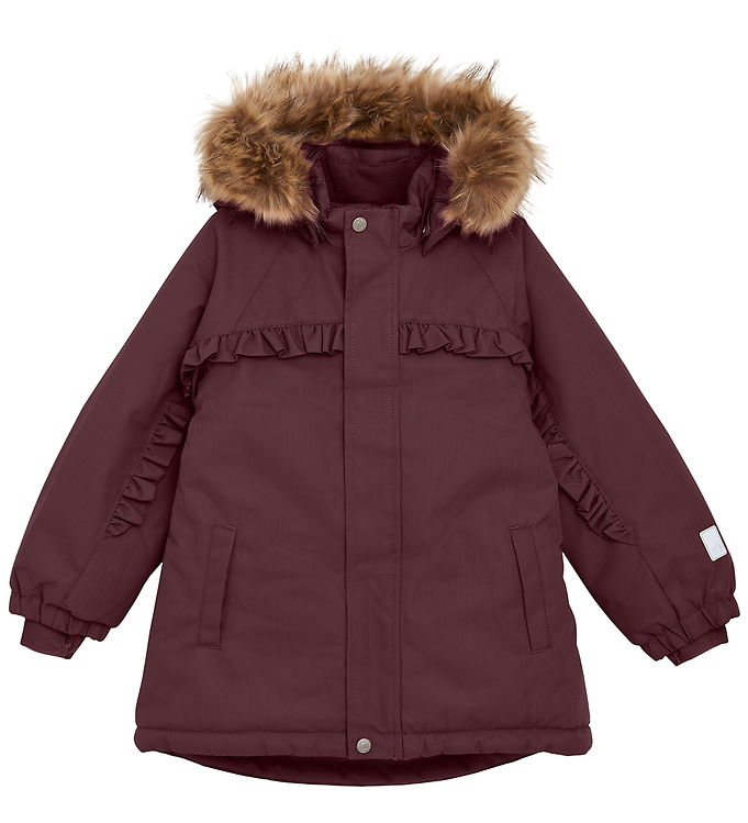 Minymo Vinterjakke - Catawba Grape m. Flæser