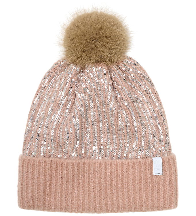 Minymo Hue - Strik - Misty Rose m. Pailletter/Kvast